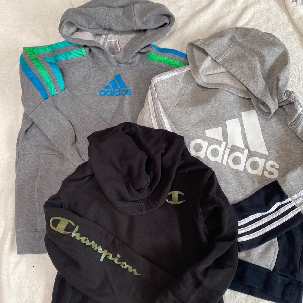 2 adidas one champion sweater 14-16 boys hoodies